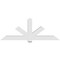 Ekena Millwork Kennewick Architectural Grade PVC Gable Bracket, 84"W x 31 1/2"H x 6"D x 6"F, 9/12 Pitch GBP084X32X0606KEN00 - alternate 4